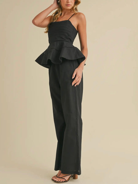 Power Pair Top & Pant Set in Black