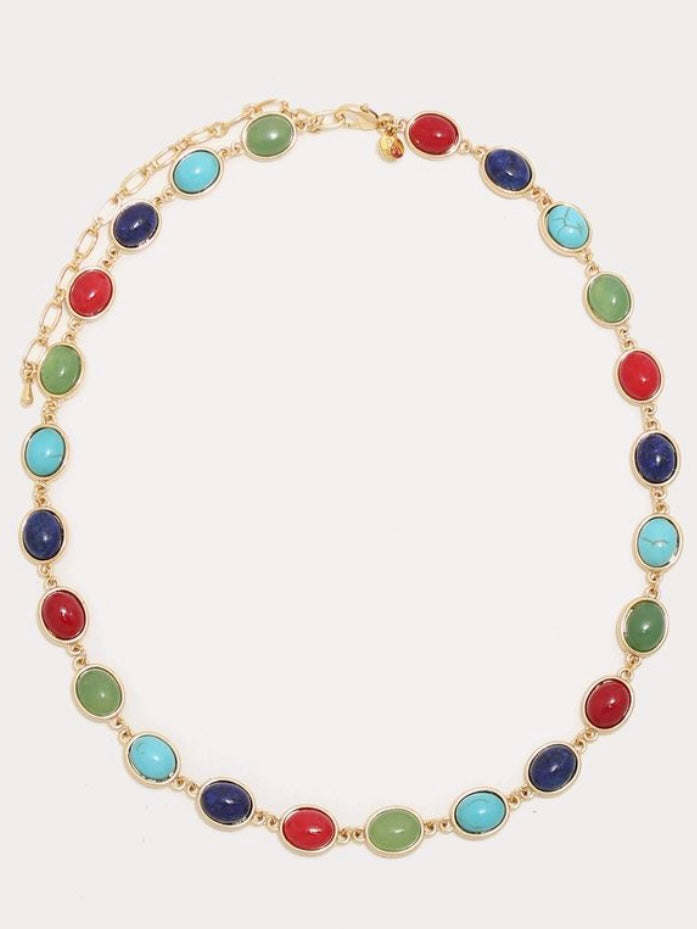 Long Bari Necklace in Multi