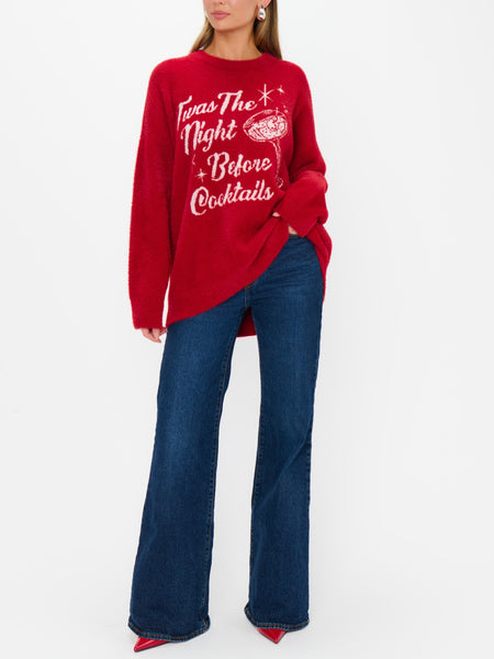 Classic Crewneck Sweater in Twas The Night