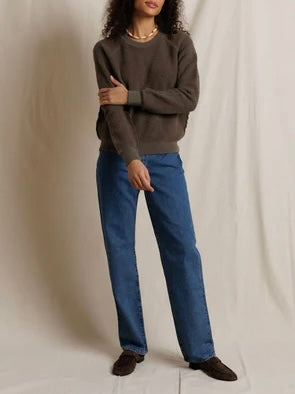 Ziggy Inside Out Sweatshirt in Dark Olive
