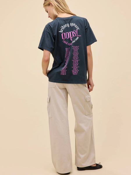 Britney Spears Oops I Did It Again Merch Tee in Vintage Black
