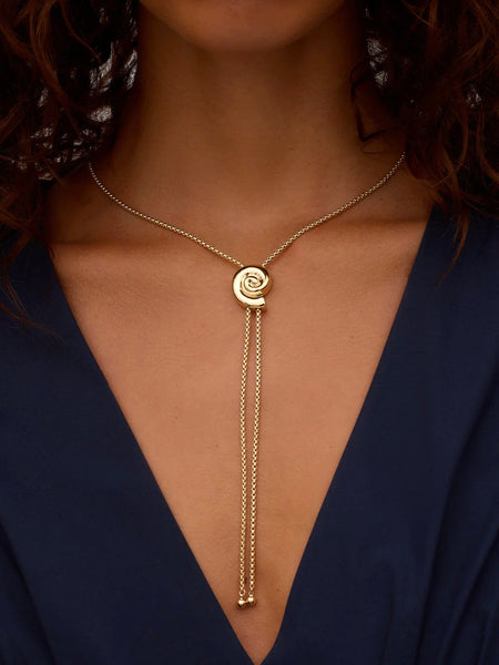 Nautilus Bolo Necklace