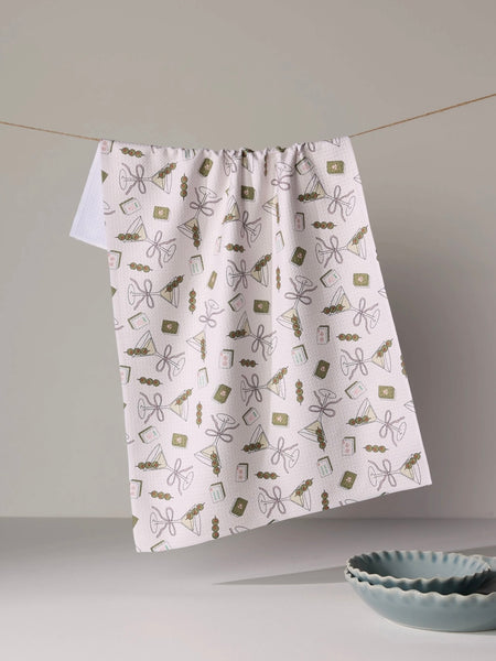 Martini Tiles Tea Towel
