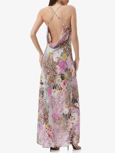 Izel Dress in Natural Patchwork