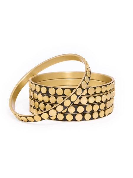 Katherine Bangle Set in Gold