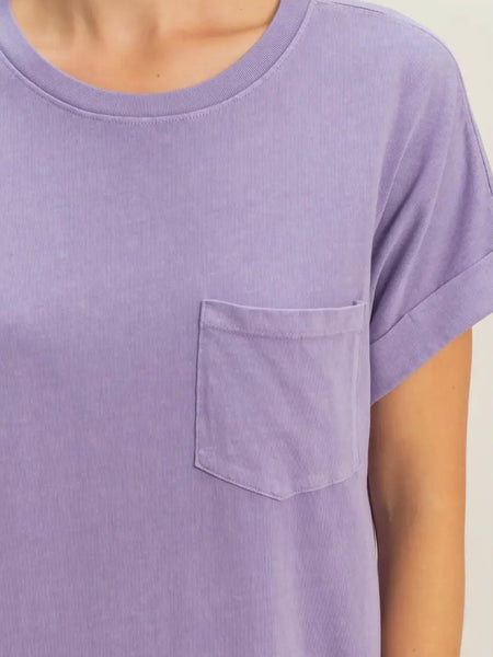 When's Tee Time Mini Dress in Dusty Purple