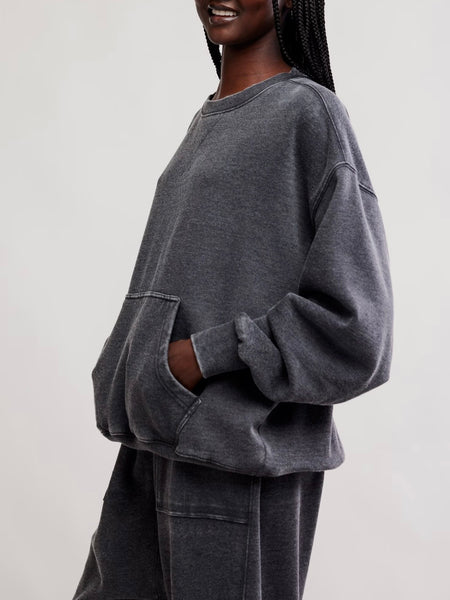 Slow It Down Pullover in Black