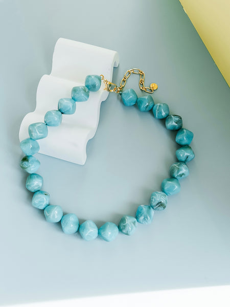 Such A Lady Marble Necklace in Turquoise
