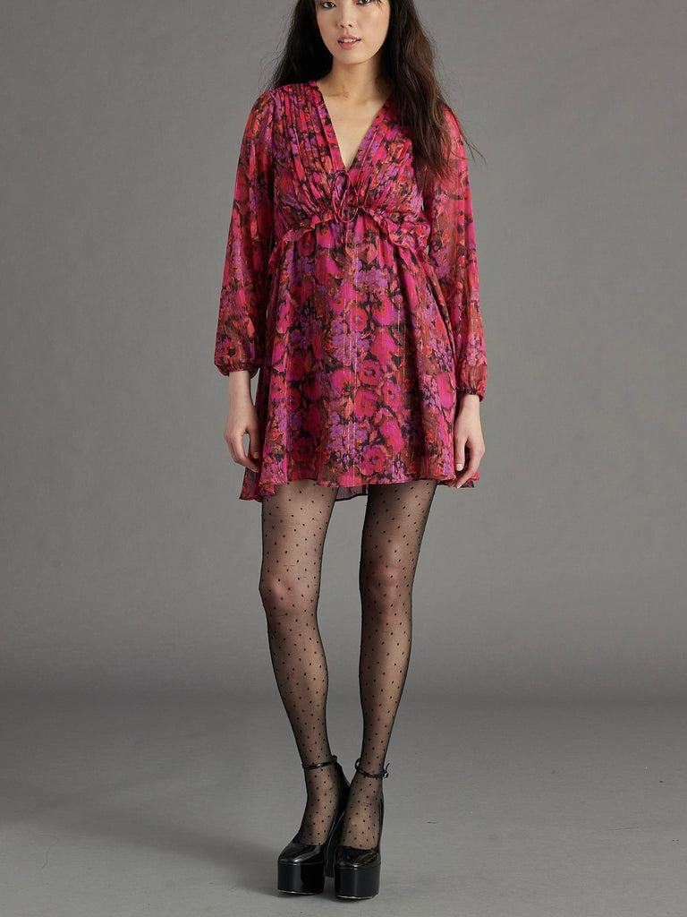 Rami Dress in Dark Fuchsia
