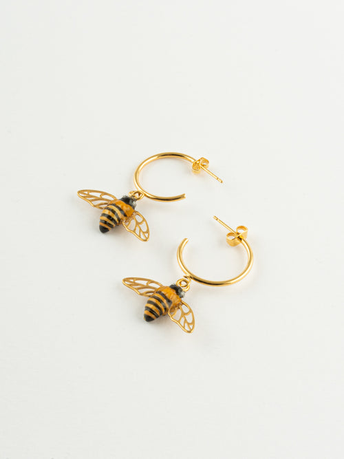 Bee Golden Wings Earrings