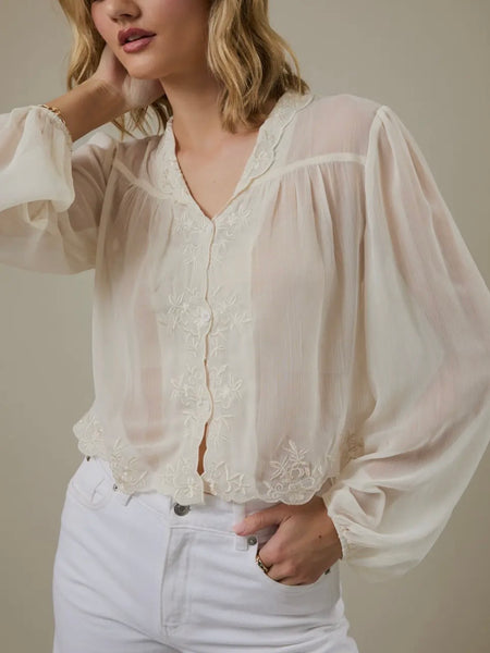 Light & Airy Blouse in White