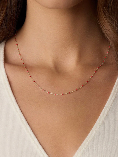 Capri Necklace in Red