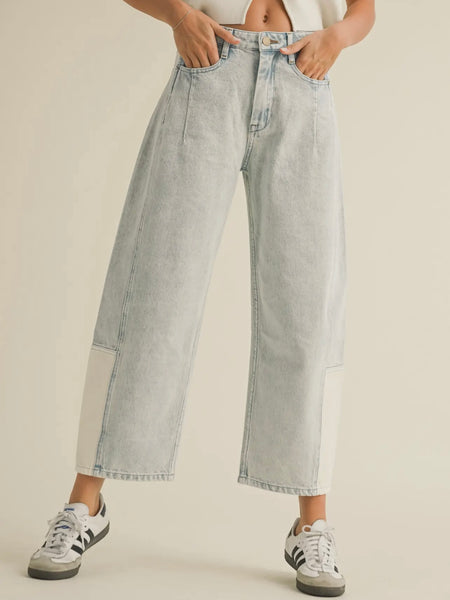 Born To Barrel Jeans in Light Blue