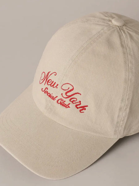 New York Social Club Hat in Stone