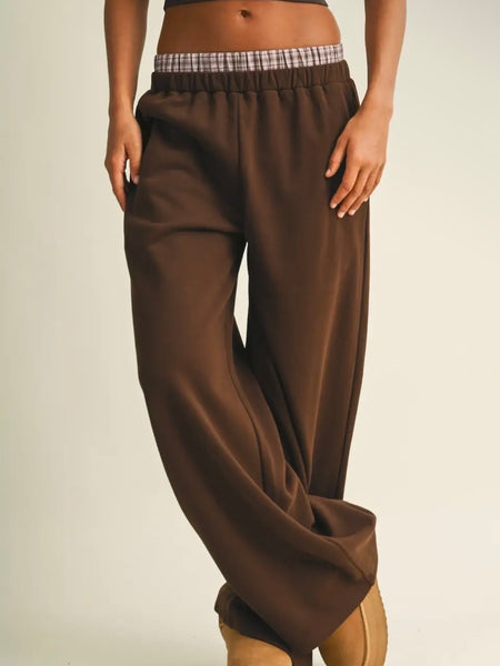 On The Double Layered Sweat Pant in Chocolate