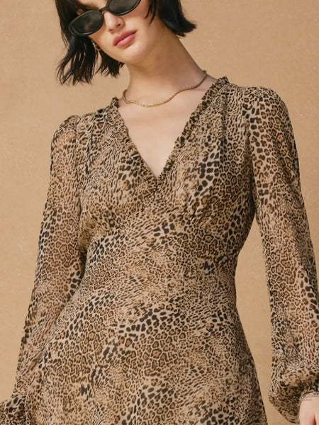 Urban Prowl Mini Dress in Sandstone Brown