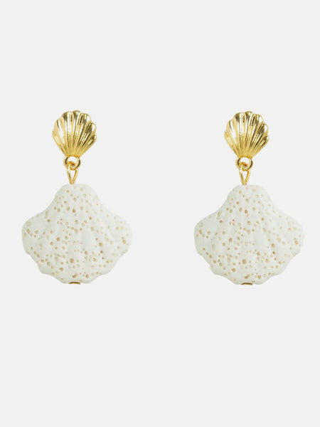 Coastal Coral Drop Earrings