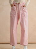 Something Striped Barrel Pants in Pink