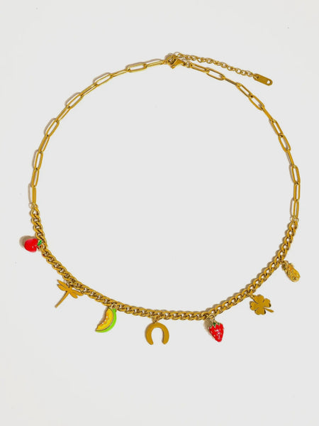 Marinha Fruit & Charm Necklace
