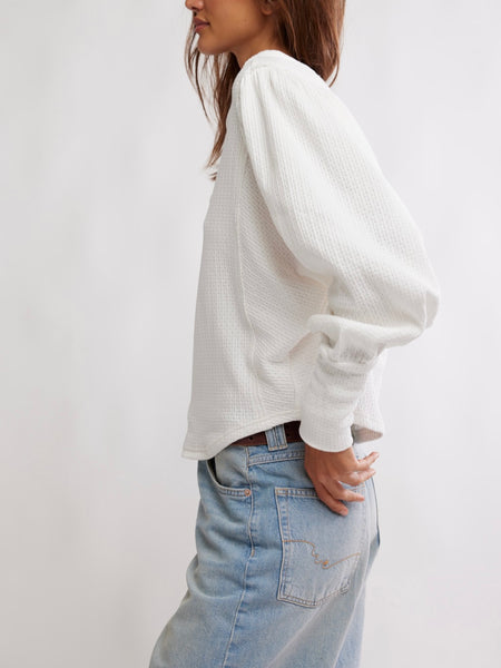 Quinn Knit Top in Ivory