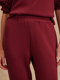 The Slim Cuff Pant 27.5 in New Maroon