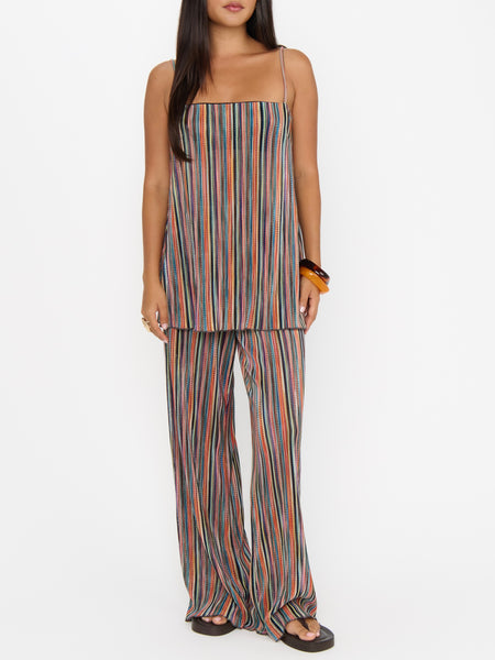 Abby Top in Sundown Stripe Knit