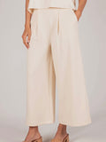 Butter Culotte Pants in Eggshell