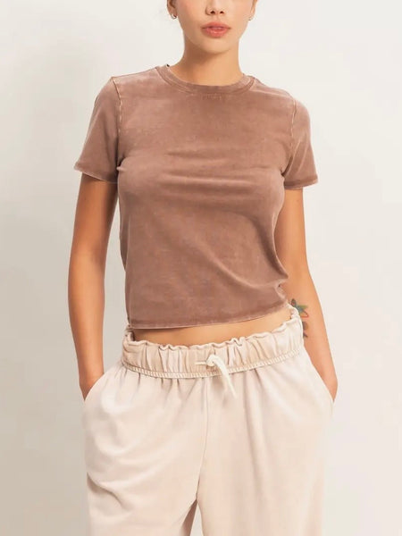Good Crews Tee in Chocolate