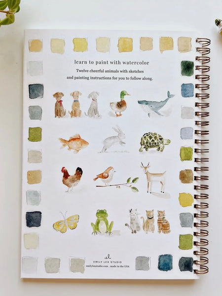 Animals Watercolor Workbook