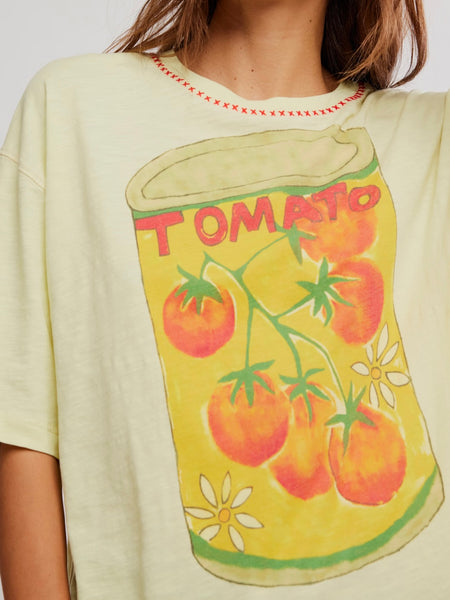 In Spring Tee in Lemon Water Combo