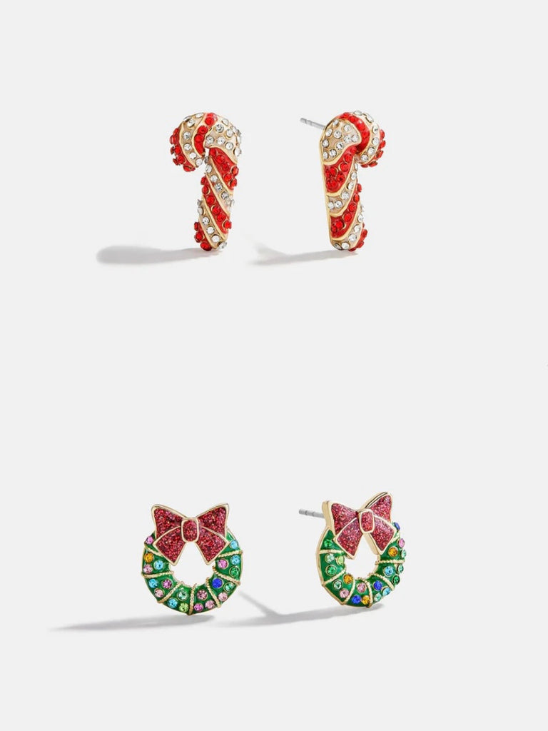 Mint and Mistletoe Earring Set