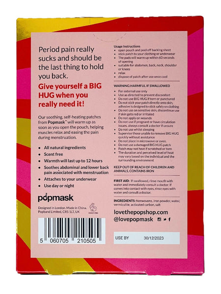 Big Hug Self Heating Cramp Relief Patches 5pk