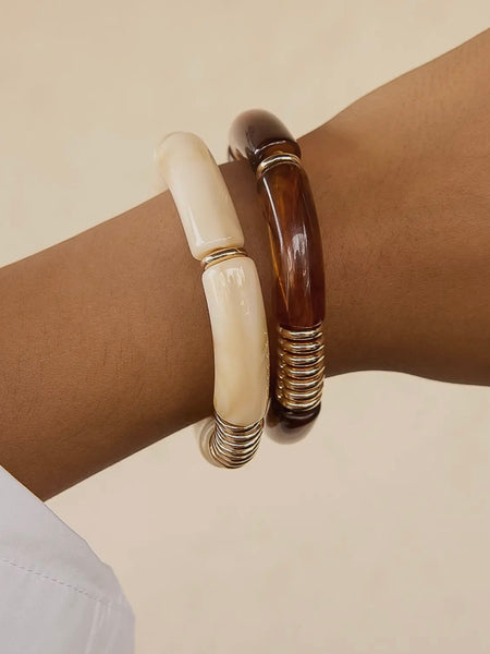 Cove Chunky Resin Bangle Set