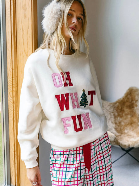 Devyn Oversized Sweatshirt in Frost