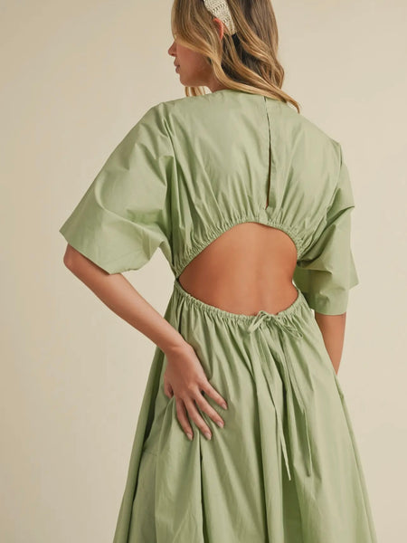 Green Goddess Dress in Sage