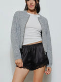 Zip It! Cardi in Grey