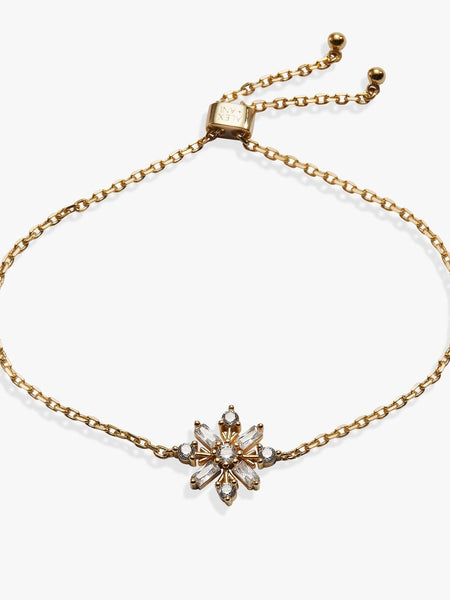 Baguette Snowflake Bolo Bracelet