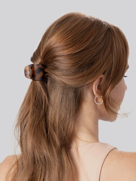 Eco-Friendly Medium Claw Clips 2pc in Black & Tort