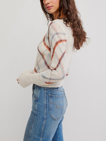 Highland Mist Cardi in Sugar Mist Combo