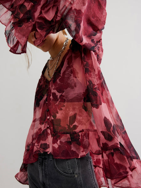 Day Dreaming Blouse in Rose Combo