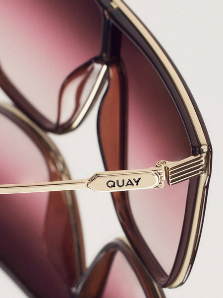Nightfall Remixed Sunnies in Dark Brown & Rouge Gold