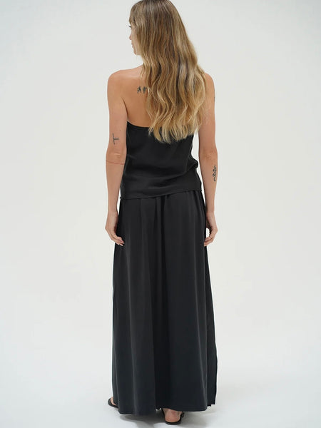 Cana Strapless Top in Pirate Black