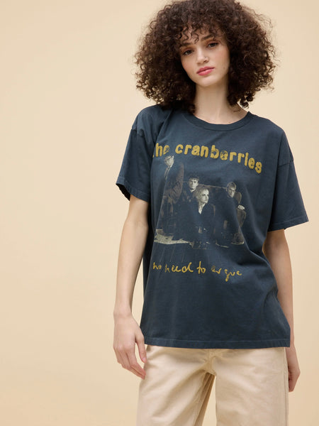 The Cranberries No Need To Argue Merch Tee in Vintage Black