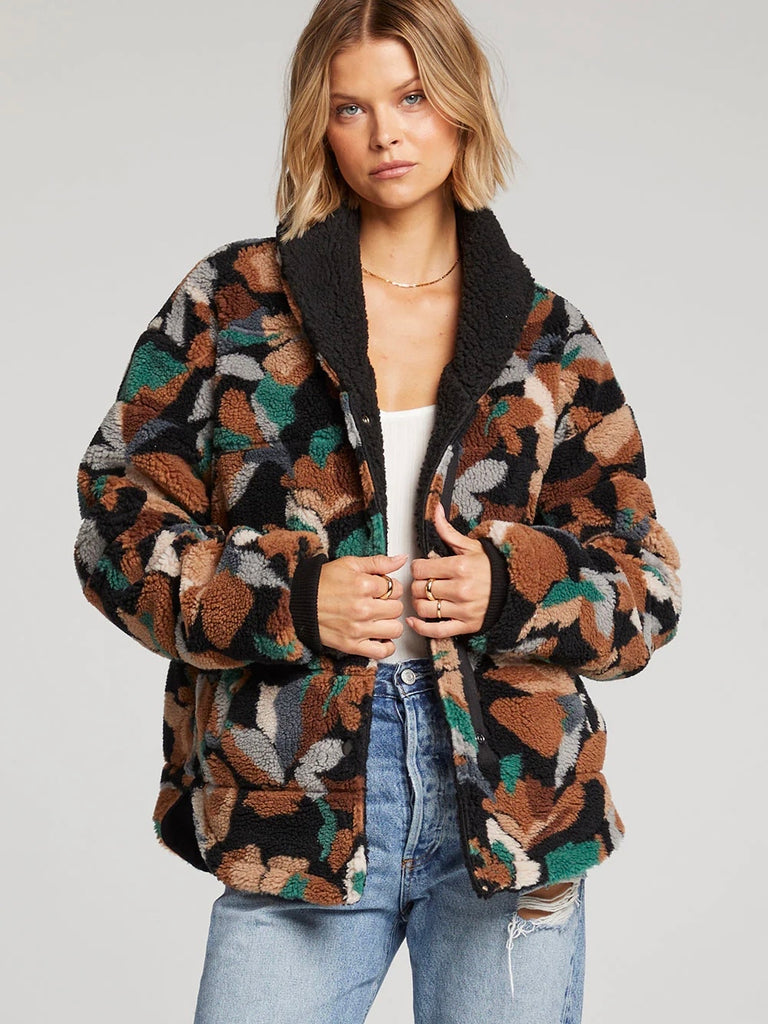 Knoxville Jacket in Teal Camo