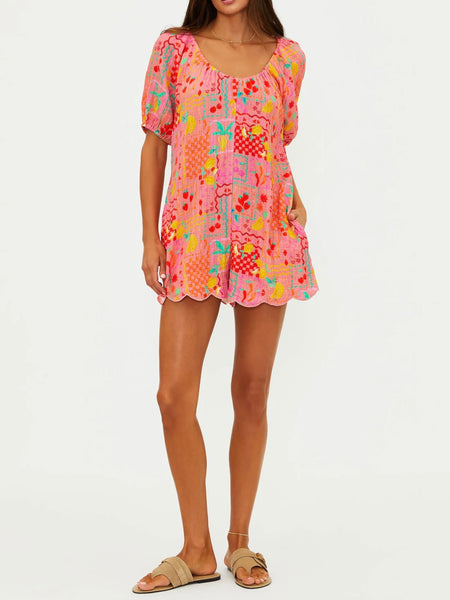 Ellery Romper in Passion Fruit