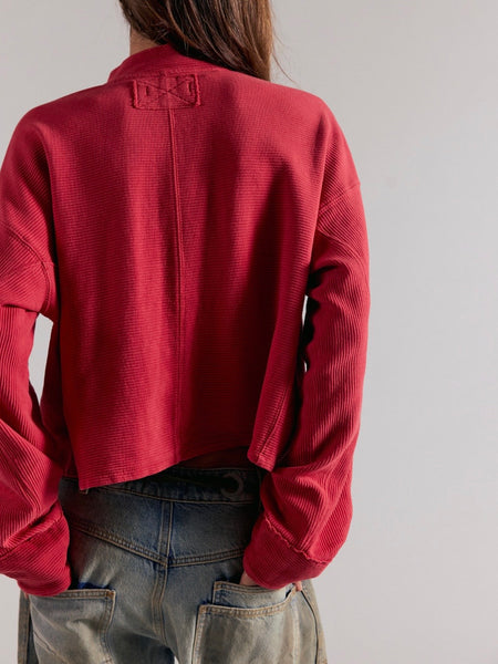 Celeste Quarter Zip in Salsa