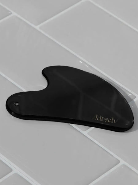 Stainless Steel Gua Sha in Matte Black
