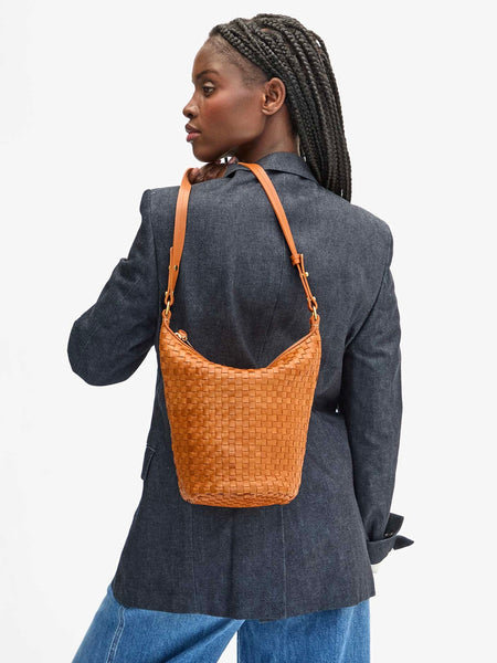 Petite Jeanne Bag in Natural Woven Checker