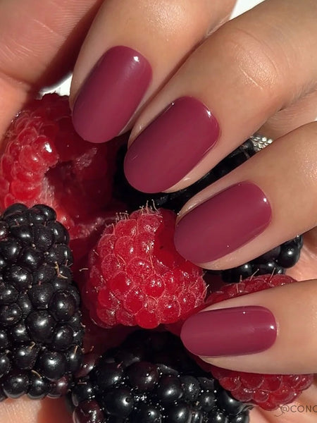 Berry Maroon Press On Nails