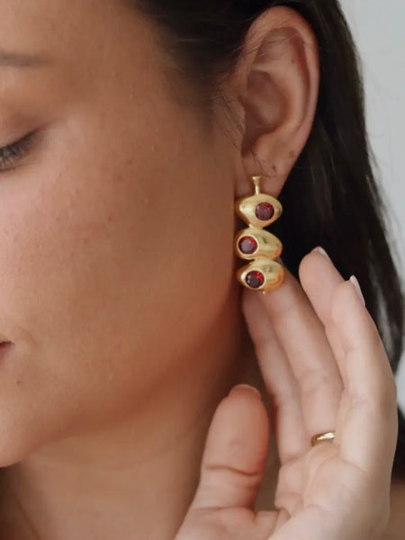 Velvet Martini Olive Earrings